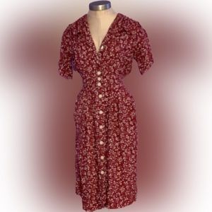 Karen Stevens button up dress with pockets!!!